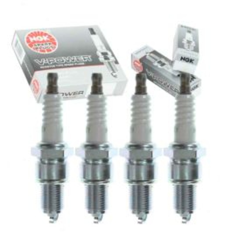 4 pc NGK V-Power Spark Plugs for 1977-1978 Nissan F10 1.4L L4