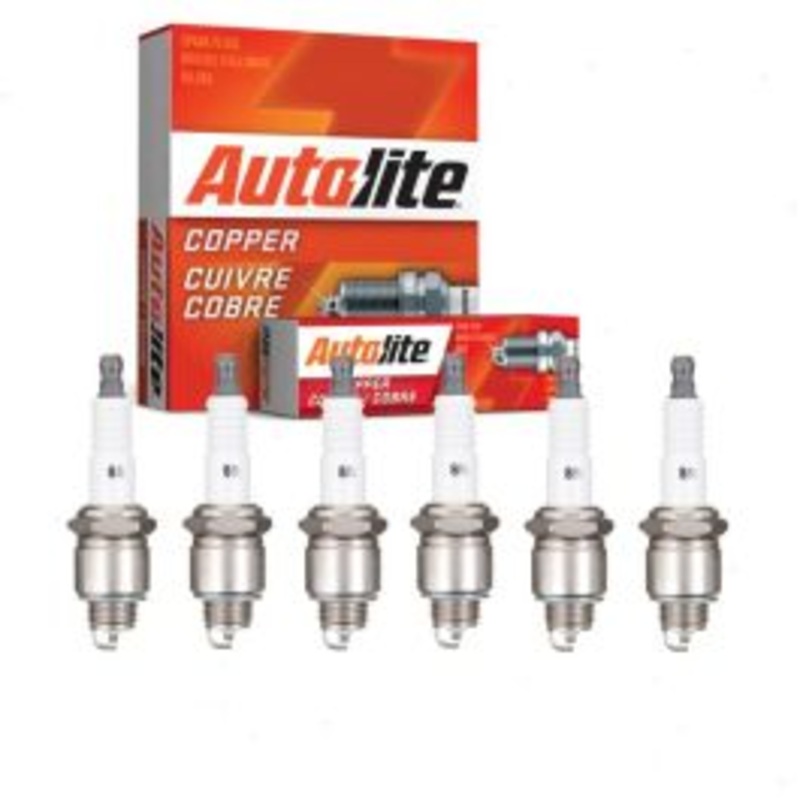 6 pc Autolite Copper Core Spark Plugs for 1956-1957 International S122 3.6L 3.9L L6