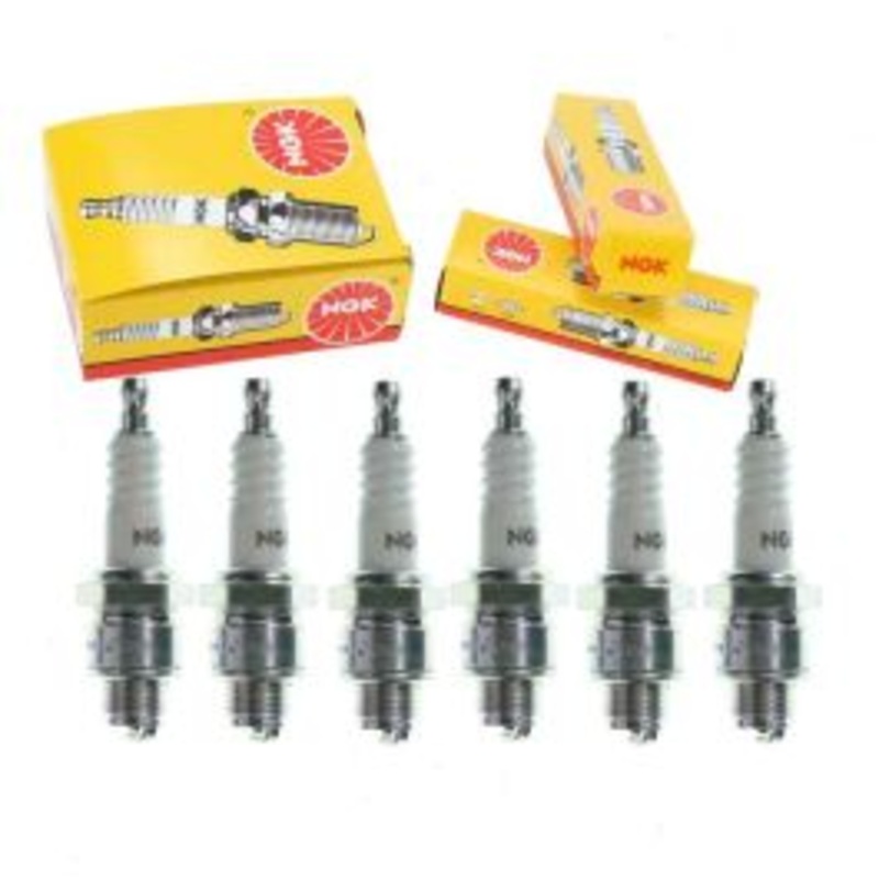 6 pc NGK Standard Spark Plugs for 1949 Ford Ford 3.7L L6