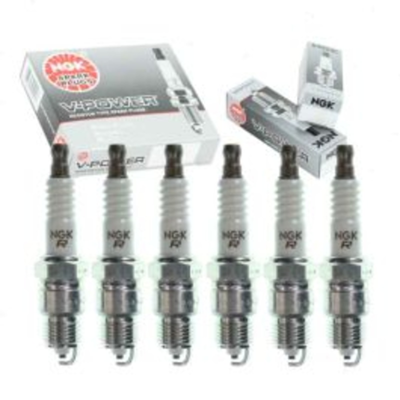 6 pc NGK V-Power Spark Plugs for 1975-1980 Dodge B200 3.7L L6