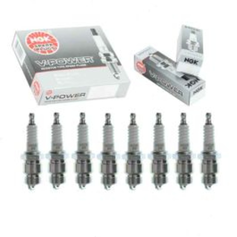 8 pc NGK V-Power Spark Plugs for 1955-1974 Ford Country Squire 4.3L 4.4L 4.7L 4.8L 5.0L 5.4L 5.8L 6.4L 6.6L 7.0L V8