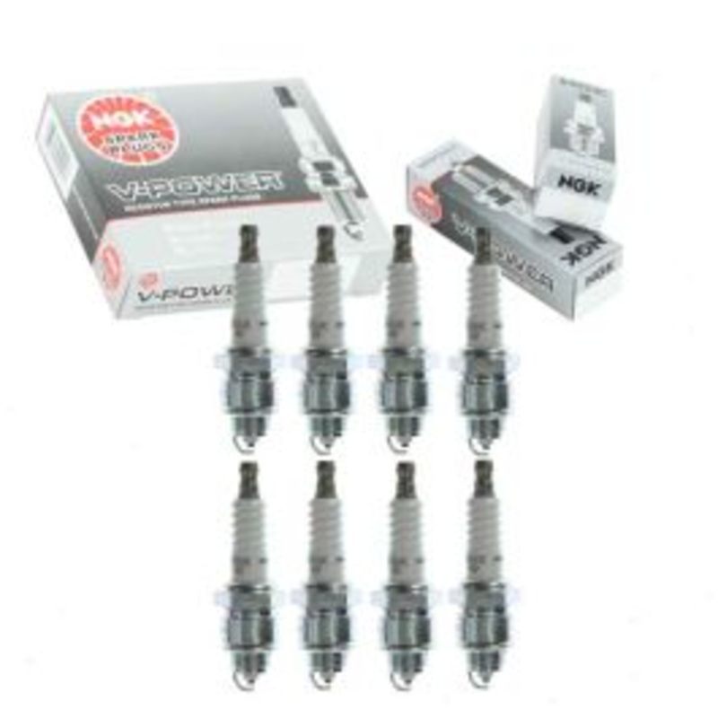 8 pc NGK V-Power Spark Plugs for 1975-1978 Dodge D300 6.6L 7.2L V8