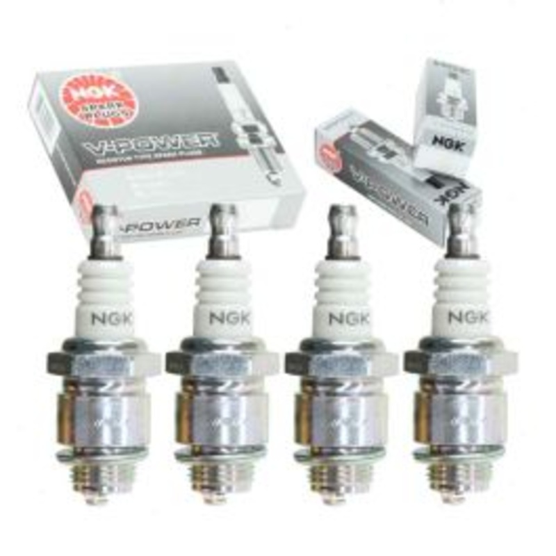 4 pc NGK V-Power 5574 BPM8Y SOLID Spark Plugs