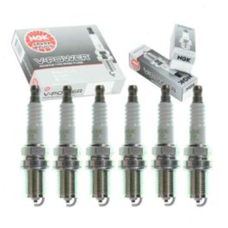 6 pc NGK V-Power Spark Plugs for 2001-2006 BMW 325Ci 2.5L L6