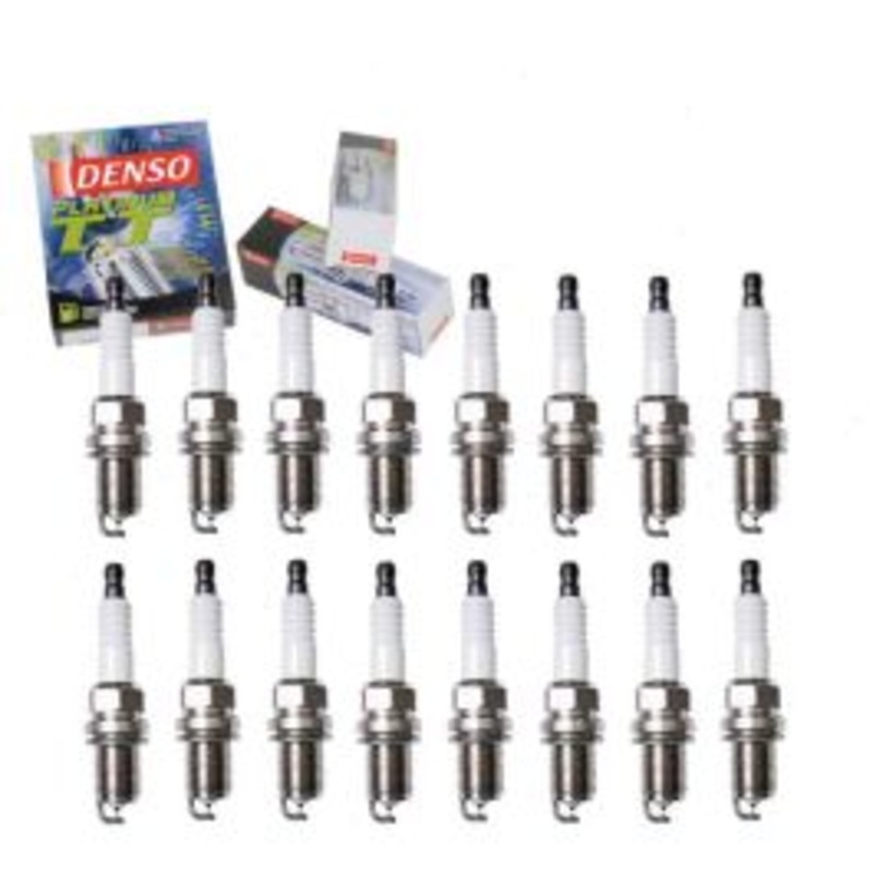 16 pc DENSO Platinum TT Spark Plugs for 2001-2002 Mercedes-Benz CL55 AMG 5.5L V8