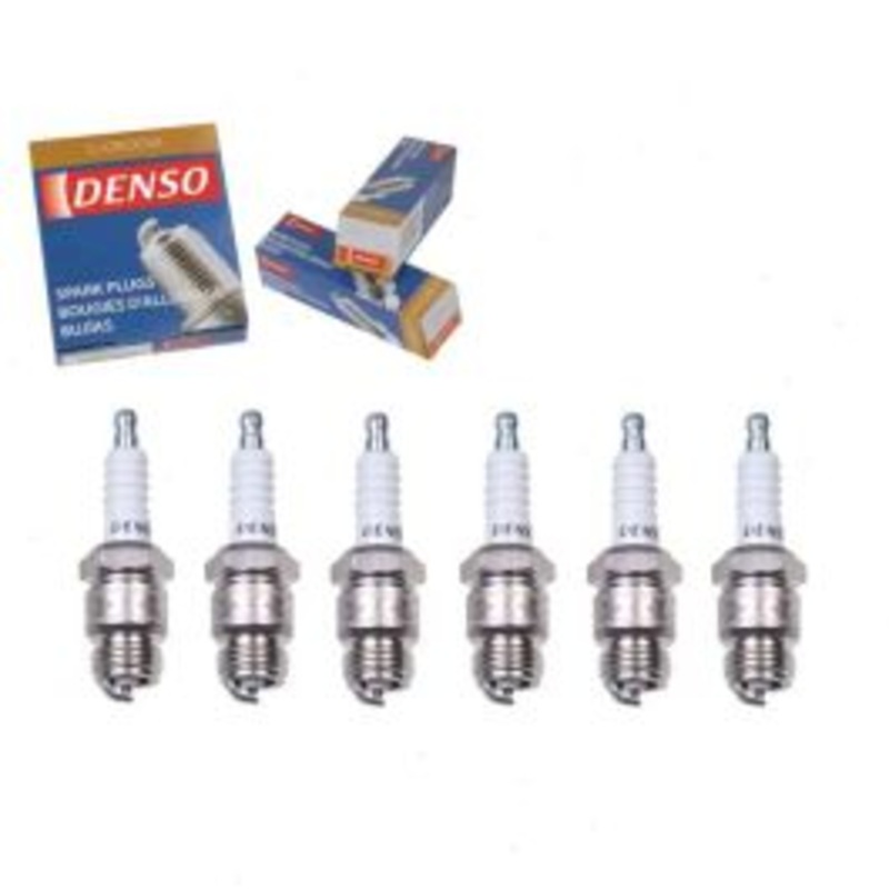 6 pc DENSO Standard U-Groove Spark Plugs for 1962-1969 Ford Ranch Wagon 2.8L 3.3L 3.9L L6