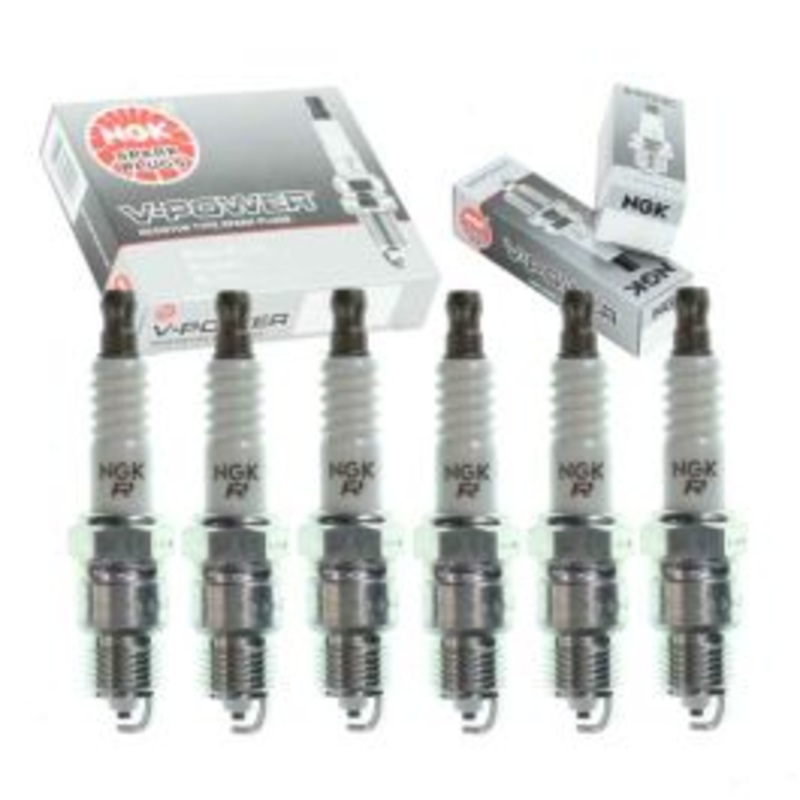 6 pc NGK V-Power Spark Plugs for 1970 Pontiac Tempest 4.1L L6
