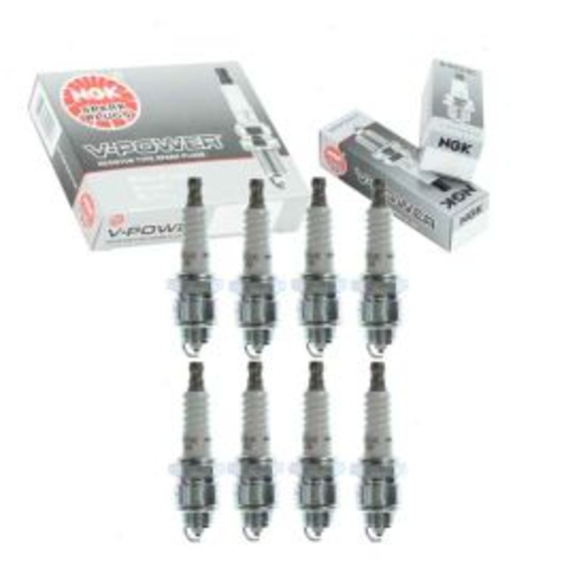 8 pc NGK V-Power Spark Plugs for 1968 GMC K35 K3500 Pickup 5.0L V8
