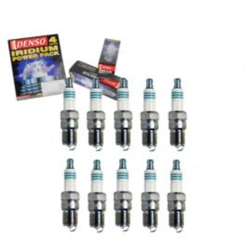 10 pc DENSO Iridium Power Spark Plugs for 2003-2009 Ford E-450 Super Duty 6.8L V10