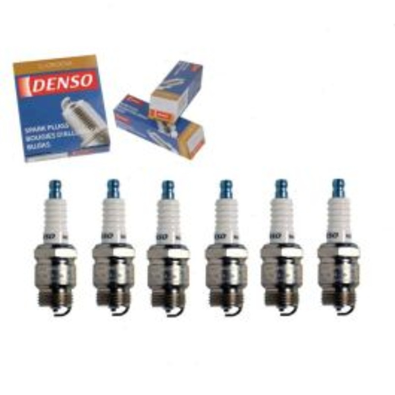 6 pc DENSO Standard U-Groove Spark Plugs for 1989-1991 Ford Bronco 4.9L L6