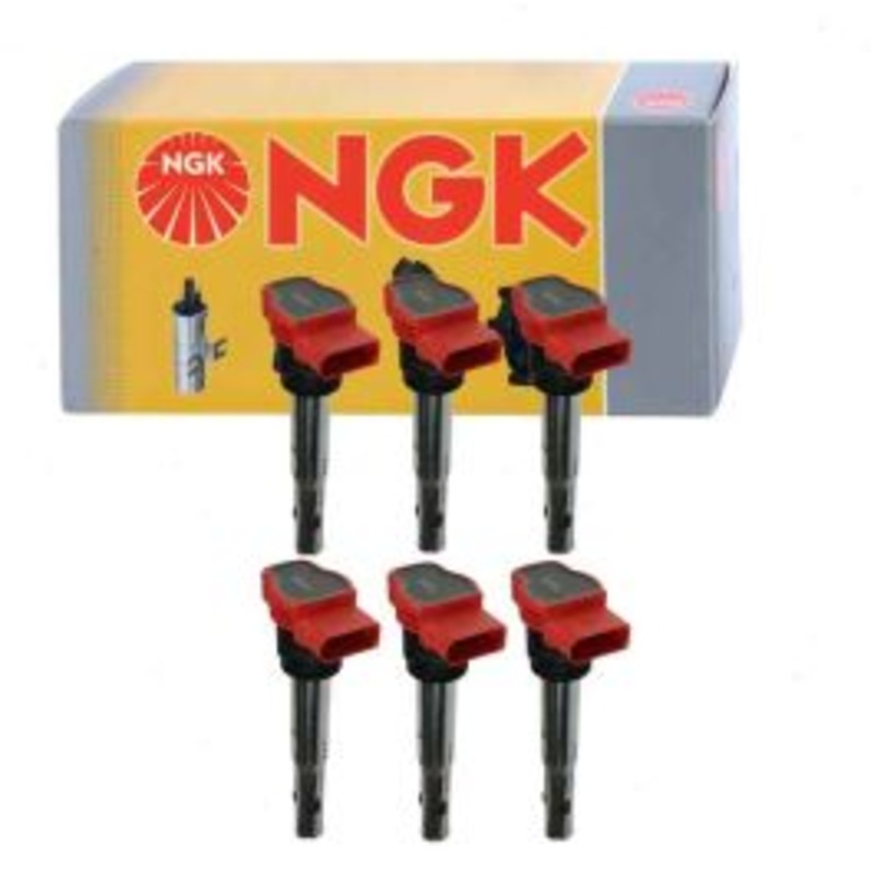 6 pc NGK Ignition Coils for 2013-2018 Audi A8 Quattro 3.0L V6