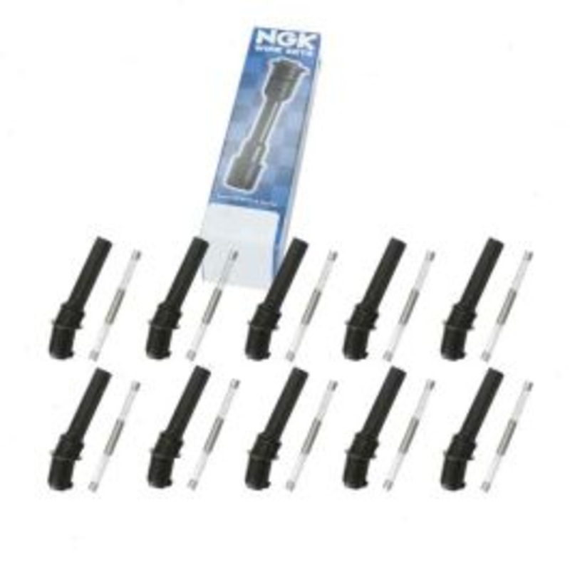 10 pc NGK Ignition Coil Boots for 1999-2004 Ford F-250 Super Duty 6.8L V10