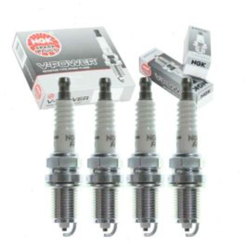 4 pc NGK V-Power Spark Plugs for 1988-1991 Oldsmobile Cutlass Calais 2.3L L4