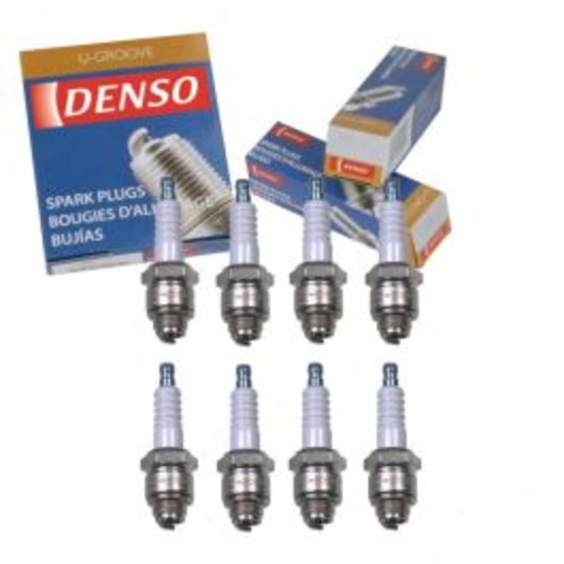8 pc DENSO Standard U-Groove Spark Plugs for 1969 Chevrolet C30 Pickup 5.0L V8