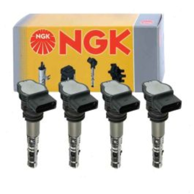 4 pc NGK Ignition Coils for 2001-2005 Audi A4 Quattro 1.8L L4