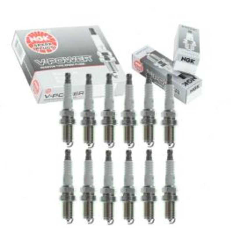 12 pc NGK V-Power Spark Plugs for 1993 Mercedes-Benz 600SEC 6.0L V12