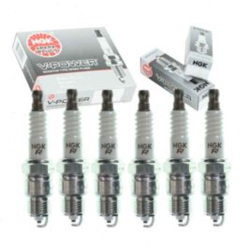 6 pc NGK V-Power Spark Plugs for 1976-1978 GMC K25 4.1L L6