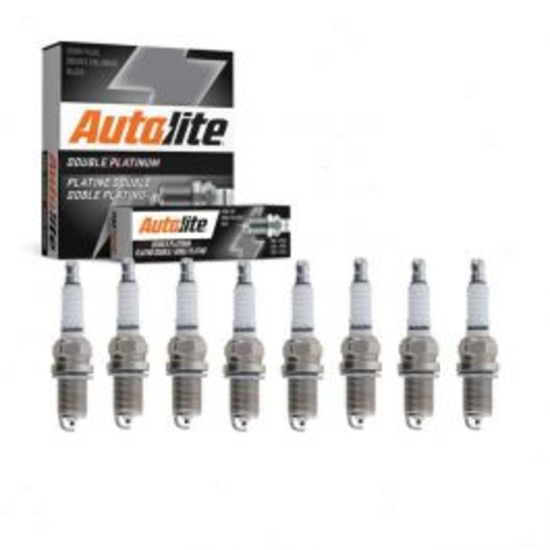 8 pc Autolite Double Platinum Spark Plug for 2004-2010 BMW X5 4.8L V8
