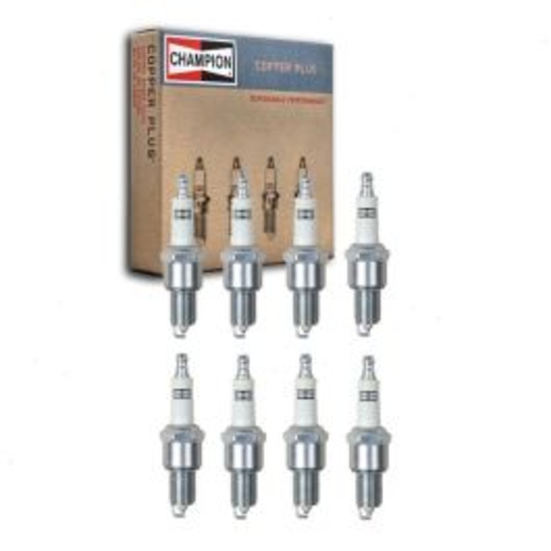 8 pc Champion Copper Plus Spark Plugs for 1967-1972 Fargo W100 Pickup 5.2L V8