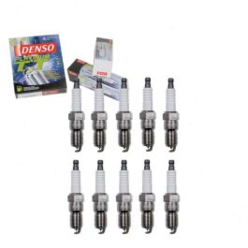 10 pc DENSO Platinum TT Spark Plugs for 1999-2004 Ford F-350 Super Duty 6.8L V10