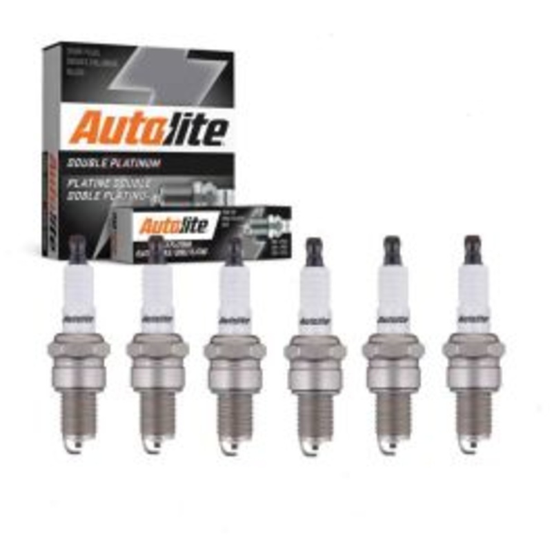 6 pc Autolite Double Platinum Spark Plug for 1965 GMC PB1500 Series 5.0L V6