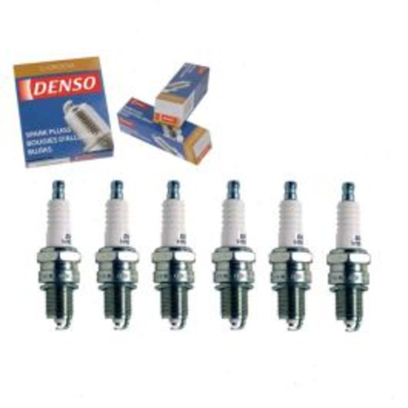 6 pc DENSO Standard U-Groove Spark Plugs for 1967-1969 Pontiac Tempest 3.8L 4.1L L6