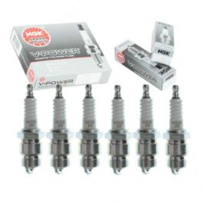 6 pc NGK V-Power Spark Plugs for 1966-1982 Mercury Capri 3.3L L6