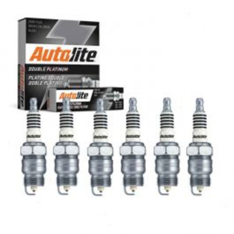 6 pc Autolite Double Platinum Spark Plug for 1977-1986 Ford E-250 Econoline