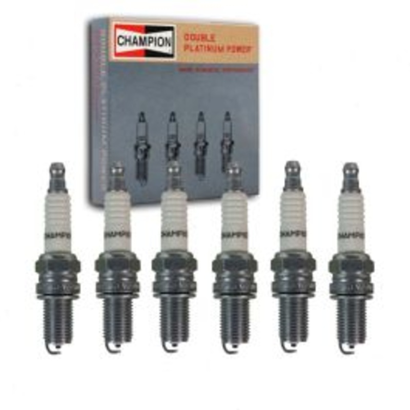 6 pc Champion Double Platinum 7972 RA8PHP Spark Plugs