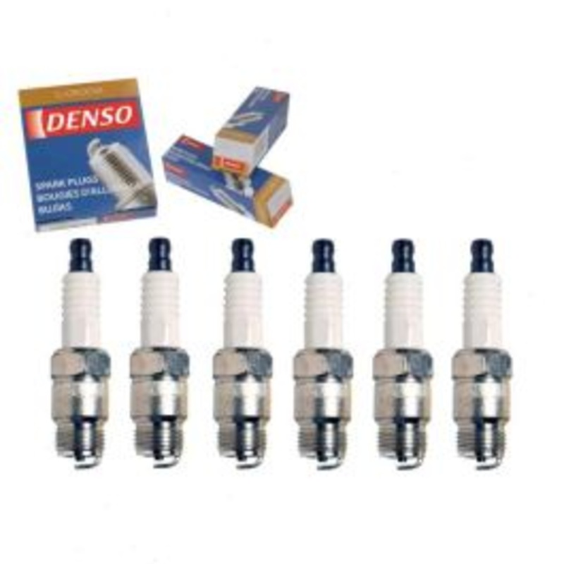 6 pc DENSO Standard U-Groove Spark Plugs for 1968-1974 GMC C35 C3500 Pickup 4.1L 4.8L L6