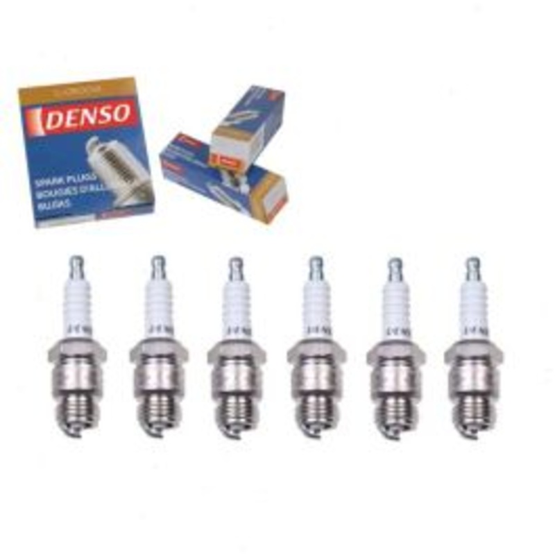 6 pc DENSO Standard U-Groove Spark Plugs for 1975-1993 Ford E-350 Econoline 4.9L L6