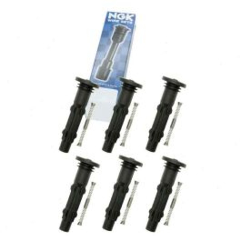 6 pc NGK Ignition Coil Boots for 2010-2011 Mercedes-Benz ML450 3.5L V6