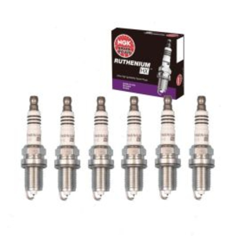 6 pc NGK Ruthenium HX Spark Plugs for 1997-2001 Audi A4 Quattro 2.8L V6