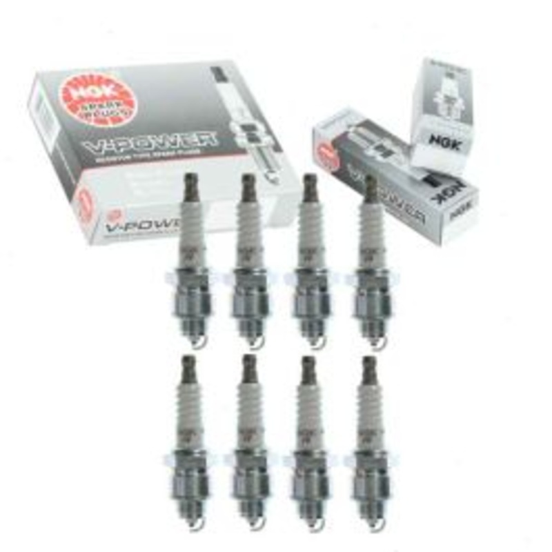 8 pc NGK V-Power Spark Plugs for 1967-1971 Pontiac Firebird 5.3L 5.7L 6.6L 7.5L V8