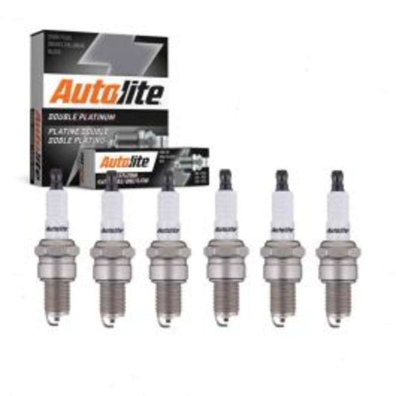 6 pc Autolite Double Platinum Spark Plug for 1972 International M1200 4.2L