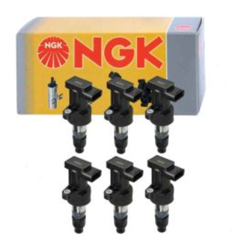 6 pc NGK Ignition Coils for 2002-2008 Jaguar X-Type 2.5L 3.0L V6