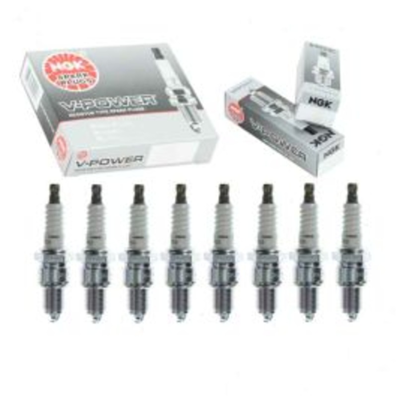 8 pc NGK V-Power Spark Plugs for 1971-1972 Dodge P300 5.9L V8