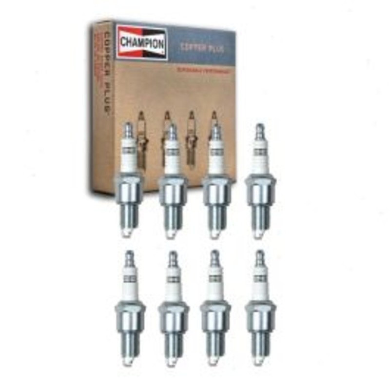 8 pc Champion Copper Plus Spark Plugs for 1975-1977 Dodge W100 5.2L 5.9L V8