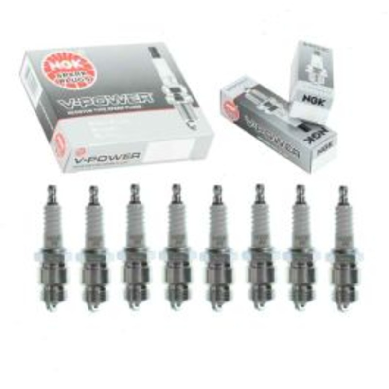 8 pc NGK V-Power Spark Plugs for 1955-1956 Ford Mainline 4.4L 4.8L 5.1L V8