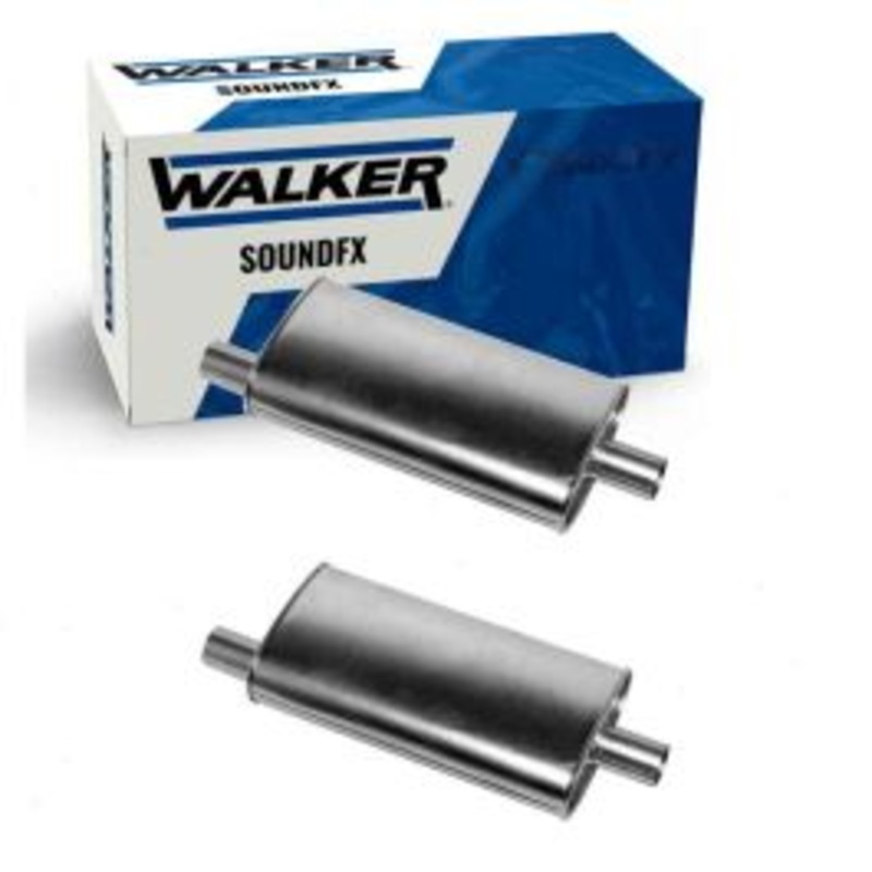2 pc Walker SoundFX Exhaust Mufflers for 1969-1978 Plymouth Fury 5.9L 6.6L 7.2L V8