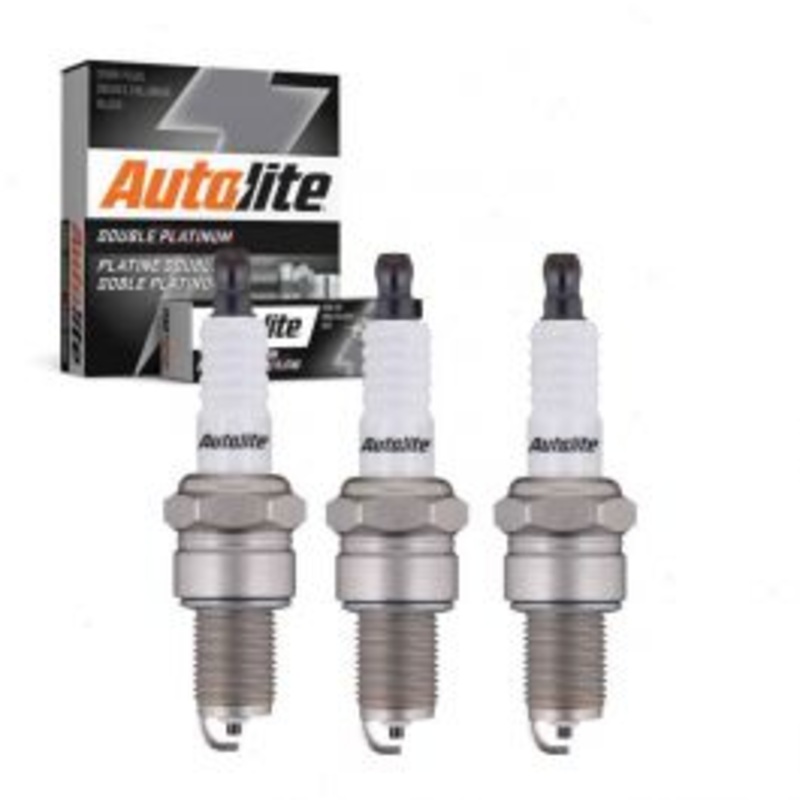 3 pc Autolite Double Platinum Spark Plug for 1992-1994 Suzuki Swift 1.0L L3