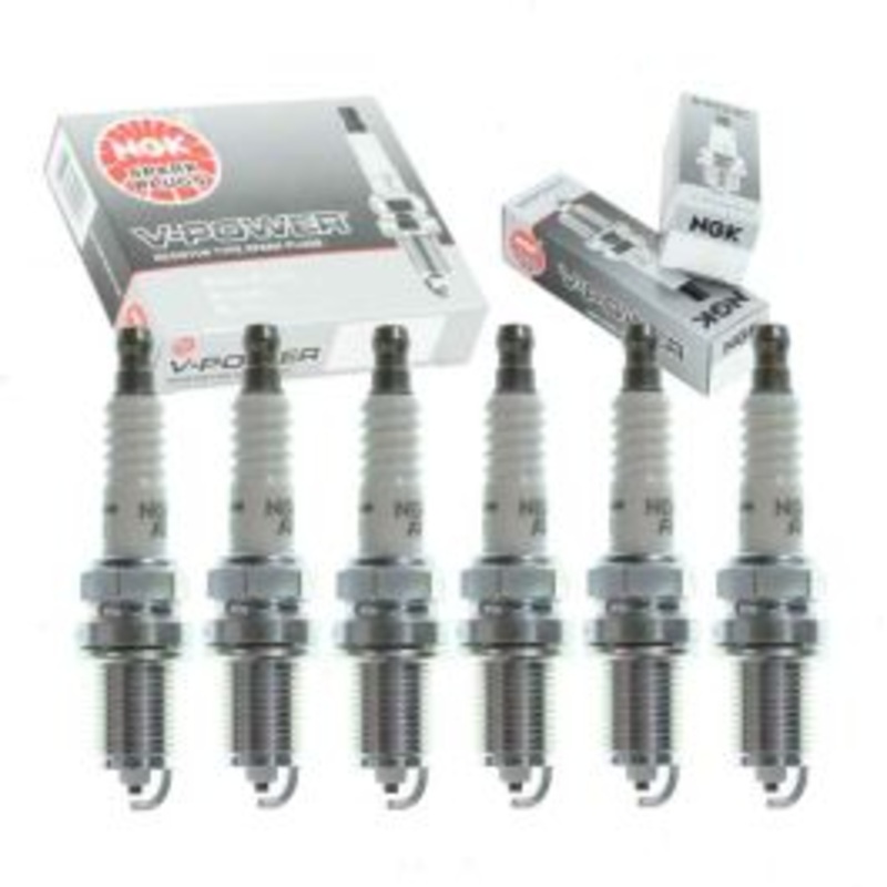 6 pc NGK V-Power Spark Plugs for 1992-1993 Dodge D150 3.9L V6