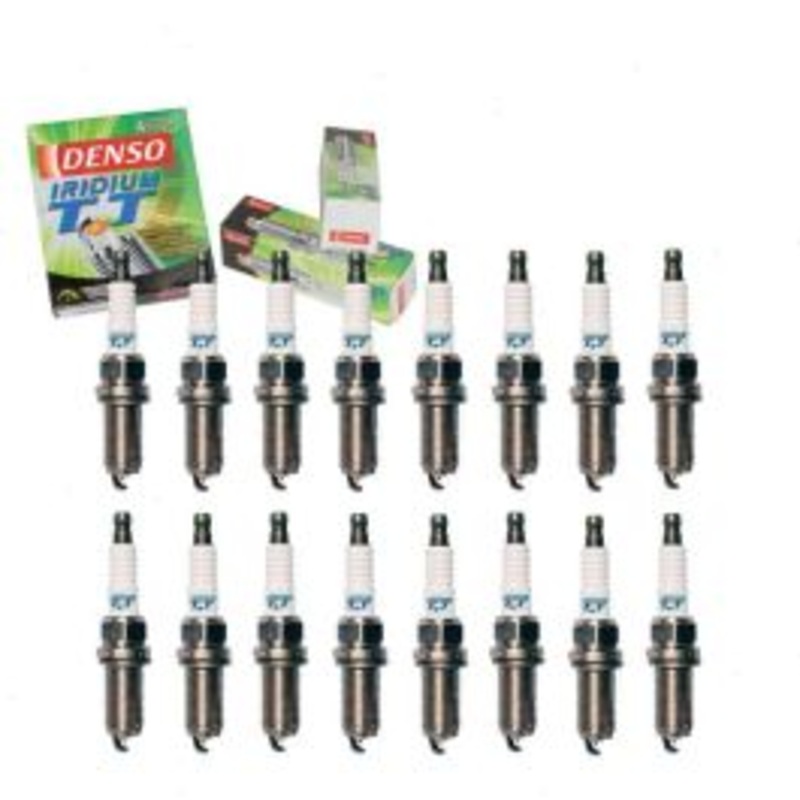 16 pc DENSO Iridium TT Spark Plugs for 2008-2010 Jeep Commander 4.7L V8