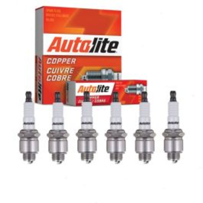 6 pc Autolite Copper Core Spark Plugs for 1949-1953 Studebaker 2R6 2.8L 4.0L L6