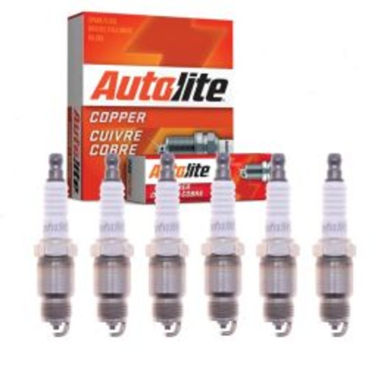 6 pc Autolite Copper Core Spark Plugs for 1986 Pontiac Grand Prix 4.3L V6