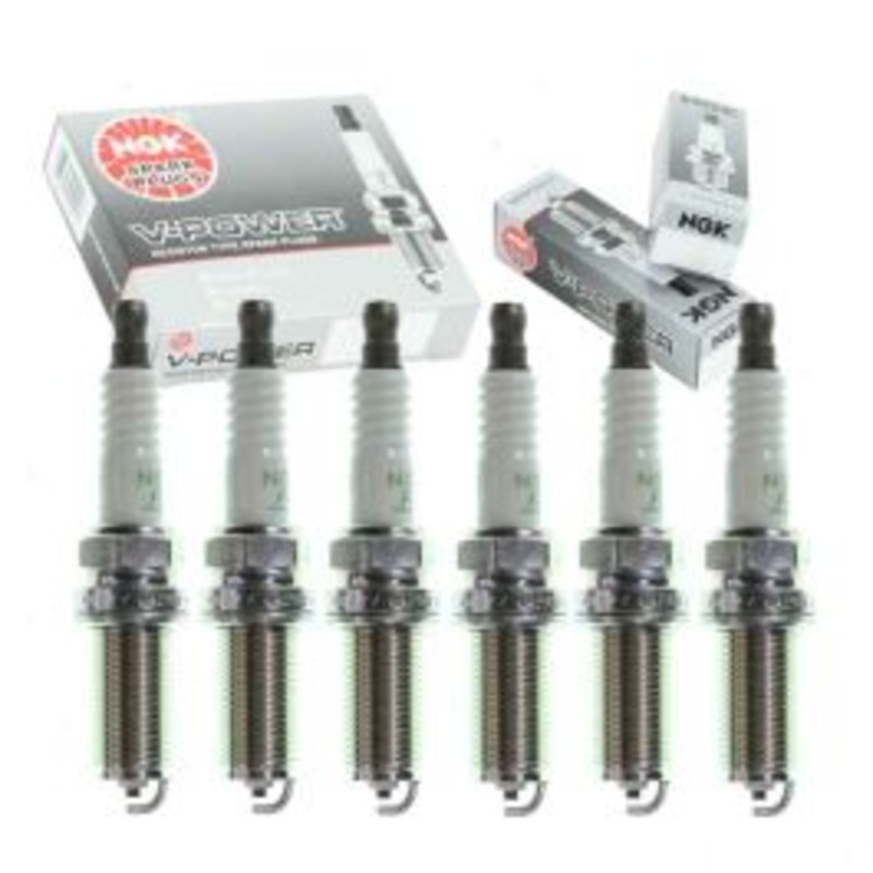 6 pc NGK V-Power Spark Plugs for 2009 Hyundai Genesis 3.8L V6