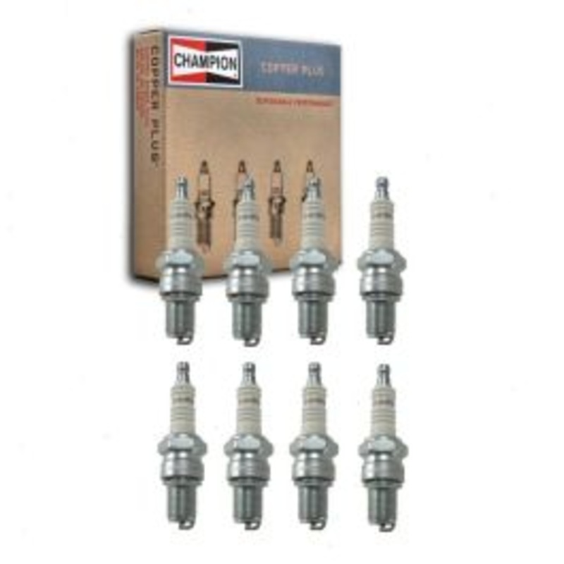8 pc Champion Copper Plus Spark Plugs for 1955 Fargo FC3B Pickup 4.0L V8