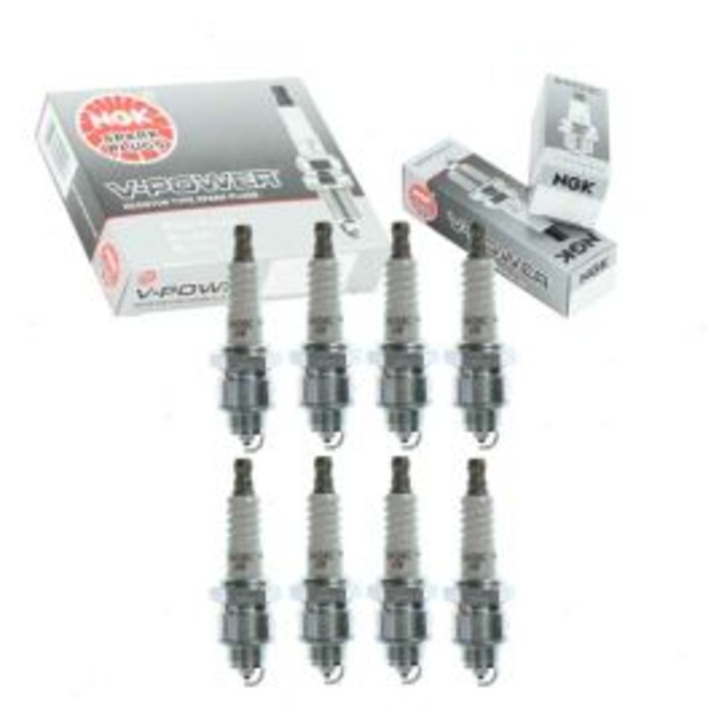 8 pc NGK V-Power Spark Plugs for 1968 Oldsmobile Delmont 88 5.7L V8
