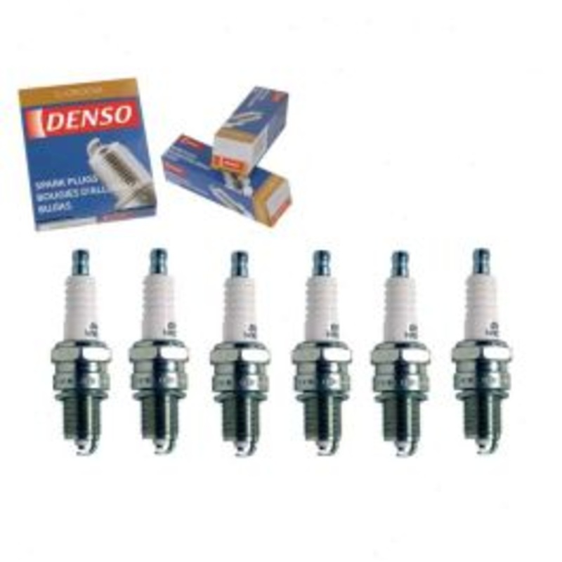 6 pc DENSO Standard U-Groove Spark Plugs for 1968-1969 GMC K35 K3500 Pickup 4.1L L6