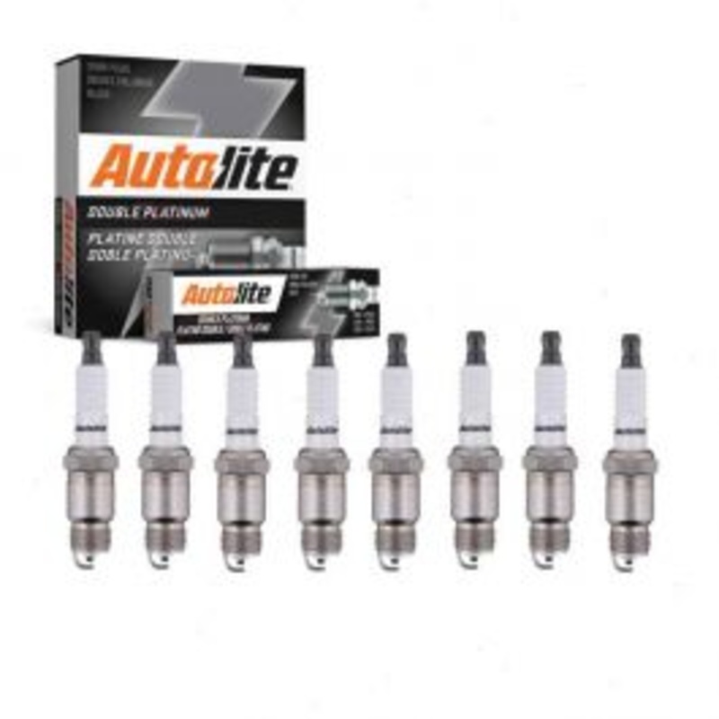 8 pc Autolite Double Platinum Spark Plug for 1968-1969 Buick GS 400 6.6L V8